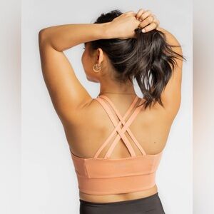 🌈 4 FOR $20 papaya light green sport bra S